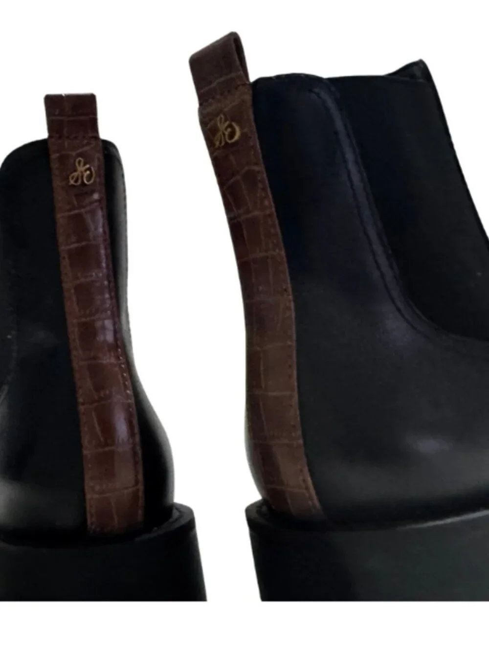 Sam Edelman Laguna Black Leather Chelsea Boots 6M